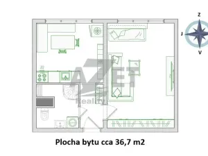 Prodej bytu 1+1, Karviná - Hranice, Slovenská, 39 m2
