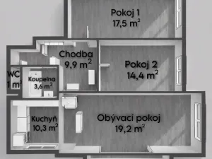 Prodej bytu 3+1, Opava - Kateřinky, Holasická, 78 m2