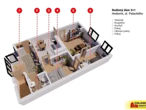 Prodej rodinného domu, Hodonín, 90 m2