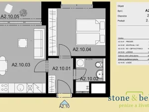 Pronájem bytu 2+kk, Hostivice, 42 m2