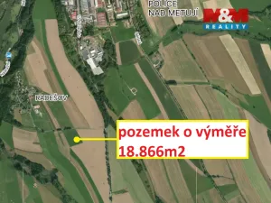 Prodej louky, Police nad Metují - Radešov, 18866 m2