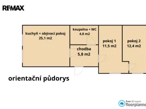 Prodej bytu 3+kk, Jemnice, Tyršova, 59 m2