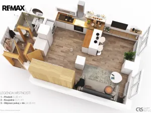 Pronájem bytu 1+kk, Praha - Žižkov, Cimburkova, 30 m2