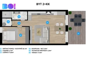 Prodej bytu 2+kk, Soběšovice, 78 m2