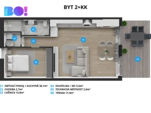 Prodej bytu 2+kk, Soběšovice, 78 m2