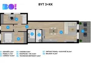Prodej bytu 3+kk, Soběšovice, 103 m2