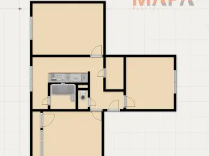 Prodej bytu 3+1, Klášterec nad Ohří, Školní, 63 m2