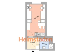 Pronájem bytu 1+kk, Plzeň - Jižní Předměstí, Magisterská, 28 m2
