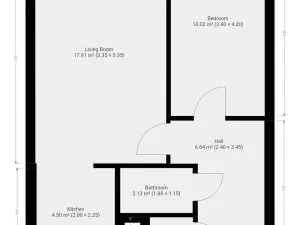 Pronájem bytu 2+kk, Praha - Řepy, Jiránkova, 45 m2