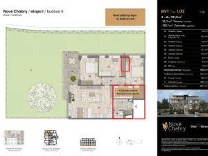 Prodej bytu 4+kk, Praha - Dolní Chabry, Bílenecké náměstí, 101 m2