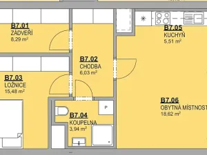Pronájem bytu 2+kk, Brno, Opuštěná, 62 m2