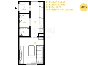 Prodej bytu 1+1, Mohelnice, Zámečnická, 23 m2