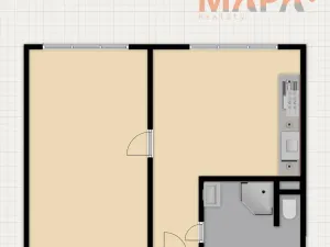 Prodej bytu 1+1, Chomutov, Kamenný vrch, 35 m2