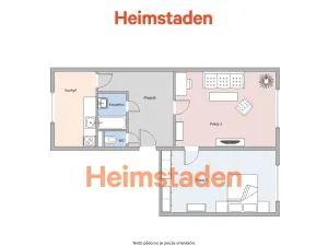 Pronájem bytu 2+1, Havířov - Město, Gorkého, 54 m2
