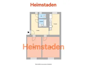 Pronájem bytu 2+1, Havířov - Město, Sadová, 55 m2