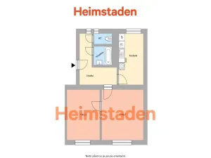 Pronájem bytu 2+1, Havířov - Město, V Parku, 56 m2