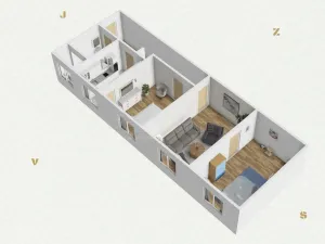 Prodej bytu 3+1, Planá, Hřbitovní, 86 m2
