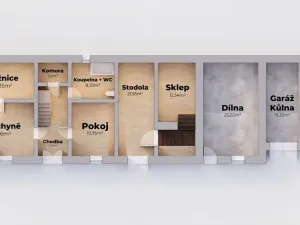 Prodej rodinného domu, Velký Chlumec - Malý Chlumec, 110 m2
