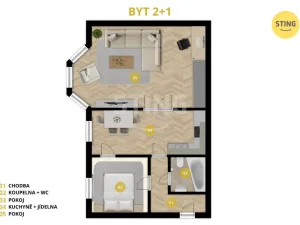 Prodej bytu 2+1, Opava, Zacpalova, 64 m2
