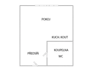 Pronájem bytu 1+kk, Český Brod, 28 m2