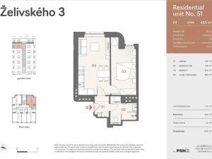 Prodej bytu 2+kk, Praha, Jana Želivského, 39 m2