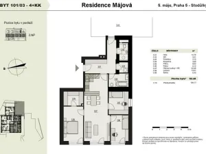 Prodej bytu 4+kk, Praha - Stodůlky, 5. máje, 99 m2