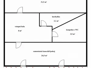 Prodej kanceláře, Praha - Vinohrady, Americká, 76 m2