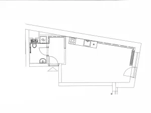 Pronájem bytu 1+kk, Brno, Rybářská, 31 m2