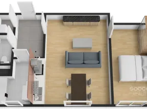 Pronájem bytu 2+kk, Praha - Prosek, Na Prosecké vyhlídce, 52 m2
