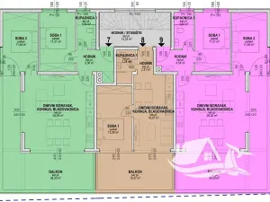 Prodej bytu 3+kk, Povljana, Chorvatsko, 69 m2