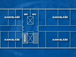 Pronájem kanceláře, Zlín, třída Tomáše Bati, 40 m2