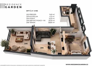 Prodej bytu 2+kk, Brno, Chleborádova, 87 m2