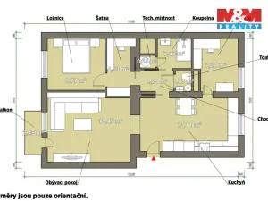 Pronájem bytu 3+kk, Plzeň, Čermákova, 66 m2