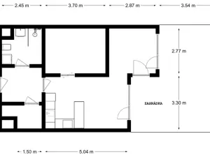 Pronájem bytu 1+kk, Praha - Hlubočepy, náměstí Olgy Scheinpflugové, 49 m2