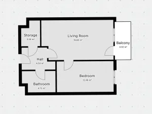 Pronájem bytu 2+kk, Praha - Třebonice, Thomasova, 46 m2