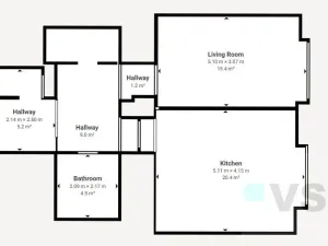 Pronájem bytu 2+kk, Praha, Evropská, 59 m2