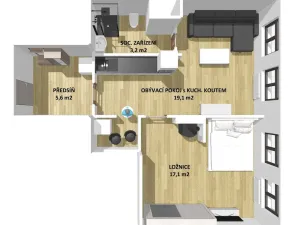 Prodej bytu 2+kk, Stříbro, Žižkova, 45 m2