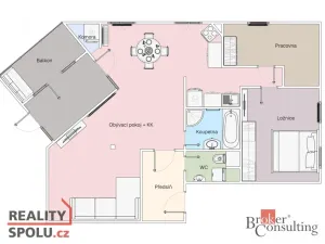 Prodej bytu 3+kk, Trnová, 76 m2