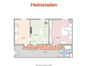 Pronájem bytu 2+1, Ostrava - Poruba, 17. listopadu, 56 m2
