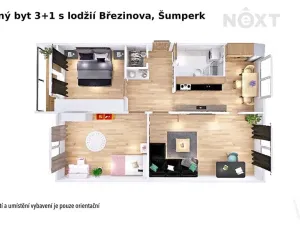 Pronájem bytu 3+1, Šumperk, Březinova, 77 m2