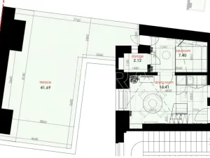 Pronájem bytu 2+kk, Praha - Nové Město, Na Poříčí, 40 m2