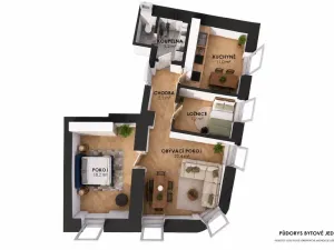Prodej bytu 3+1, Úsobí, 69 m2
