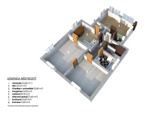 Prodej rodinného domu, Žďárky, 80 m2