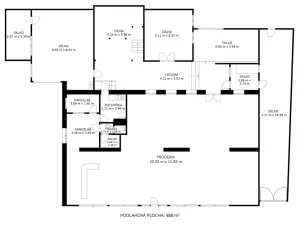 Prodej obchodního prostoru, Drnholec, nám. Svobody, 484 m2