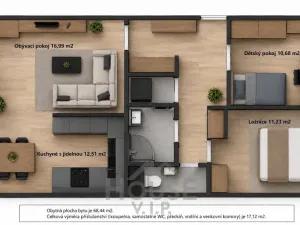 Prodej bytu 3+1, Kladno, Vodárenská, 69 m2