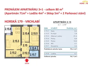 Pronájem bytu 3+1, Vrchlabí - Hořejší Vrchlabí, Horská, 80 m2