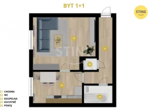 Prodej bytu 1+1, Opava, Kolářská, 41 m2