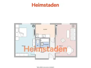 Pronájem bytu 2+1, Havířov - Město, Kapitána Nálepky, 51 m2