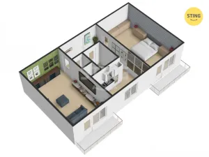 Prodej bytu 2+1, Přerov, Rohová, 58 m2