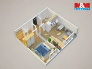 Prodej bytu 2+kk, Ústí nad Labem, Šrámkova, 40 m2